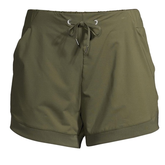Women's Active Walking Short. Color: Olive branch. - Picture 1 of 6
